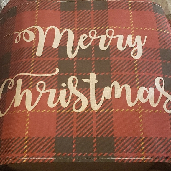 HAKACC 6pc Buffalo Plaid Placemat Set 6 Designs Merry Christmas & Feliz Navidad - Picture 2 of 8